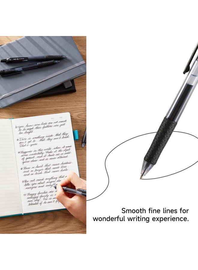 Lineon Gel Pens, 46 Pack(20 Gel Pens With 26 Refills) Lineon Retractable Medium Point Gel Pens Smooth Writing With Comfortable Grip For Office School - Image 3