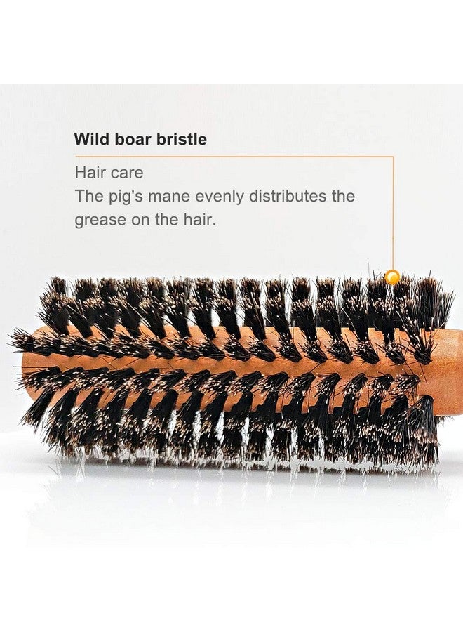 SUNBIRD Wild Boar Bristle Large Round Brush Hair Brush For Men Women Kid Dry Wet Fine Thick Curly Hair Styling Adding Hair Volume And Shine - Image 4
