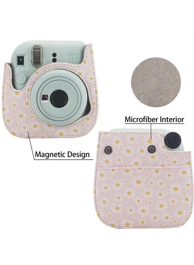 Frankmate Protective Case Compatible with Fujifilm Instax Mini 12 11 9 8 Instant Film Camera with Accessory Pocket and Adjustable Strap - Image 3