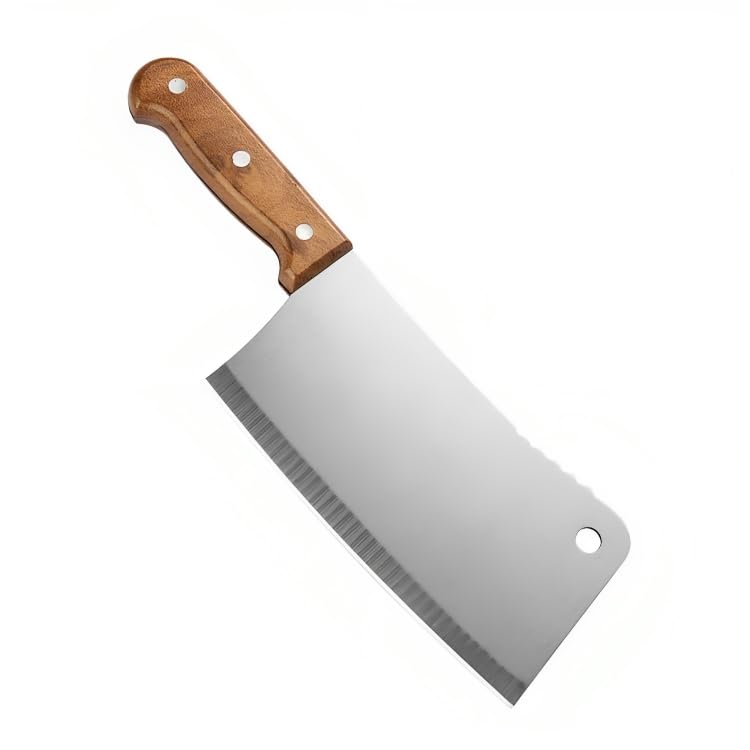 ONICORN® Stainless Steel Kitchen Chef Knives, Chinese Cleaver Knife with Non-Slip Plastic Handle, Chopping Meat Cleaver, Cutting Fish, Vegetables for Kitchen & Restaurants (Knife-H) - Image 1