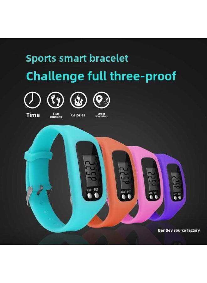 Electronic Pedometer Calorie Multi-function Watch Walking Old Man Running Counter Promotion-Color:Black