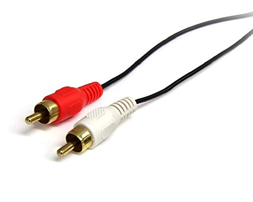 StarTech.com 3 ft Stereo Audio Cable - 3.5mm Male to 2x RCA Male - heaDPhone jack to RCA - Mini jack to RCA - 3.5mm to RCA (MU3MMRCA) - Image 2