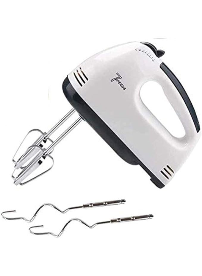 مضرب كهربائي 1*2 7 سرعات  قوة 180 وات- خلاط يدوي خفيف لتحضير الحلويات والعجائن بسهولة واحترافية - Image 1