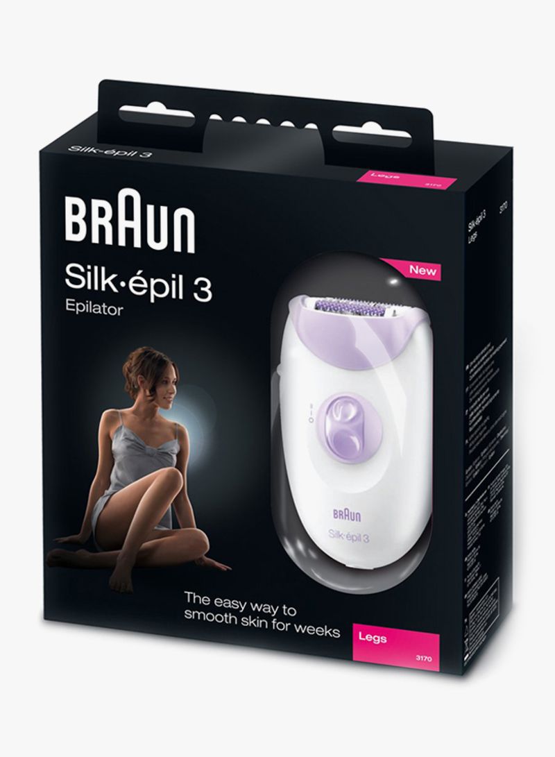 BRAUN Silk-Epil 3 3170 Legs Epilator White/Purple - Image 2