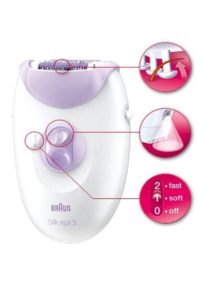 BRAUN Silk-Epil 3 3170 Legs Epilator White/Purple - Image 4