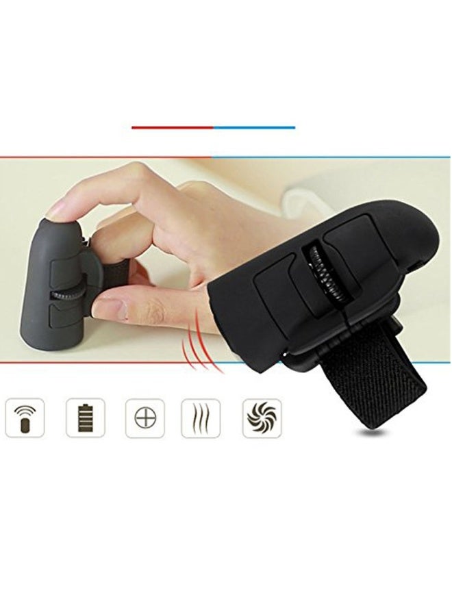 Wireless Finger Ring Mouse Universal 2.4 GHz USB 1600 Dpi Optical Mouse for All Laptop Notebook Tablet PC Desktop (Black)  - Image 5