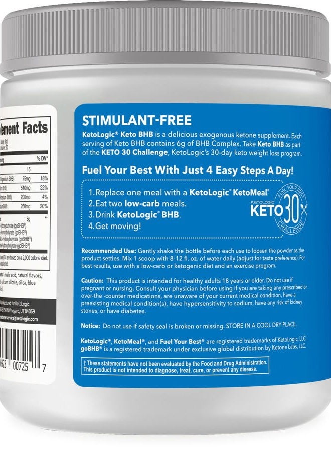 Ketologic Keto BHB (Patriot Pop Flavor) 30 Servings - Exogenous Ketone Supplement with goBHB, Beta-Hydroxybutyrate Salts - Image 3