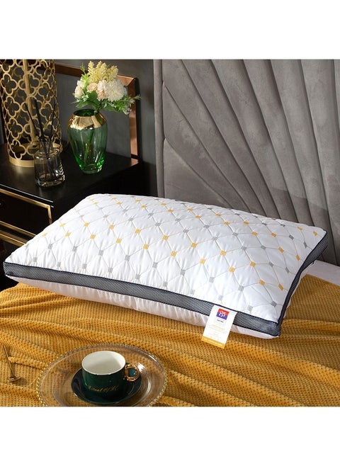 Premium RIO Diamond Texture Pillow/50cm X 75cm/100% Cotton/1300g Microfiber Filling