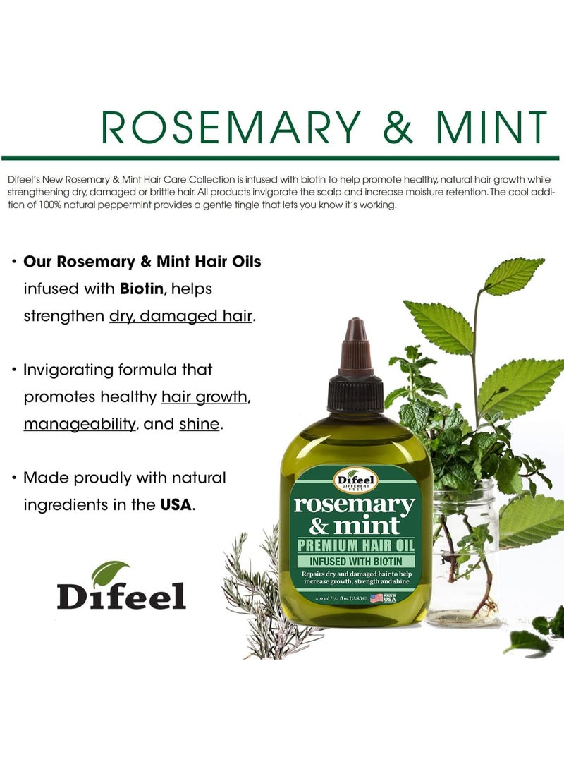 ديفيل زيت شعر فاخر باكليل الجبل والنعناع مع البيوتين من ديفيل - 7.1 اونصة - Image 2