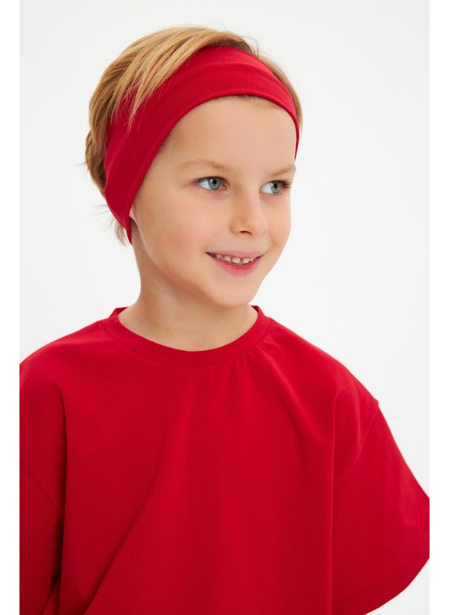 Babygiz - Red Men's Cotton Combed Non-Slip Anti-Sweat Flexible Hair Band - Image 1