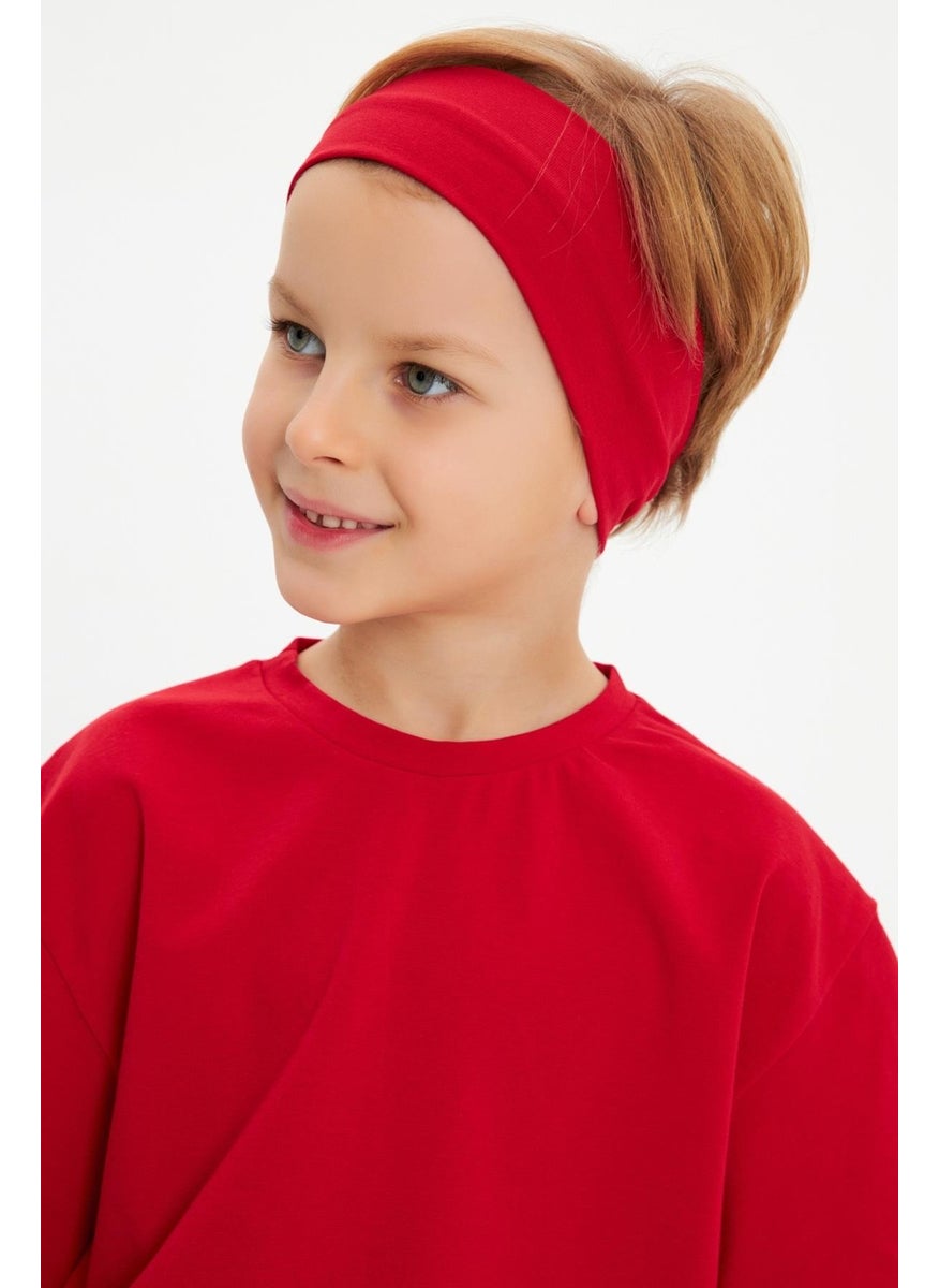 Babygiz - Red Men's Cotton Combed Non-Slip Anti-Sweat Flexible Hair Band - Image 1