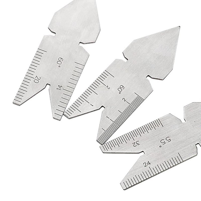 Precise Thread Center Gauge Steel Engraveds Marking Scale 60° Metric 55° Whitworth Angles Measuring Tool Easy-to-Read Engraveds Thread Pitches Gauge - Image 3