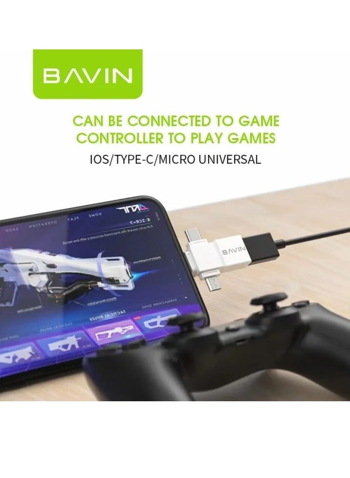 Bavin 3 in1 Connector To Transfer Data From Mobile To Flash - Image 3
