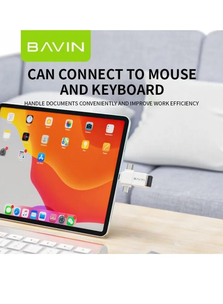 Bavin 3 in1 Connector To Transfer Data From Mobile To Flash - Image 4