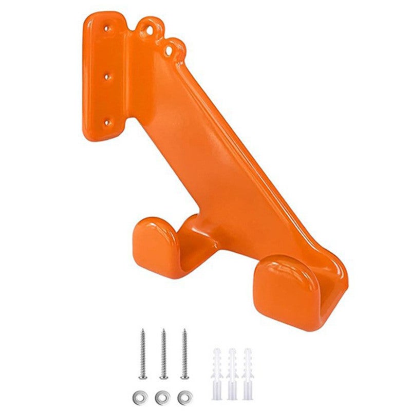 Chainsaw Wall Mount: Carbon Steel, Double Hanging Design - No Swing Structure, Protective Rubber Coating Universal Chainsaw Hanger for Workshop, Garage & Tool Storage - Image 5