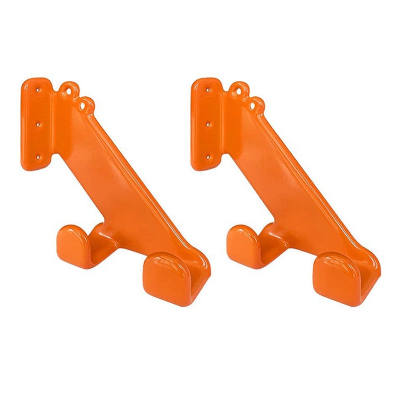 Chainsaw Wall Mount: Carbon Steel, Double Hanging Design - No Swing Structure, Protective Rubber Coating Universal Chainsaw Hanger for Workshop, Garage & Tool Storage - Image 2