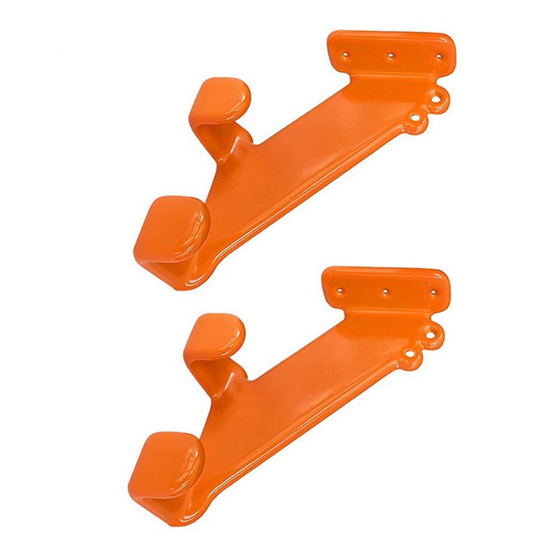 Chainsaw Wall Mount: Carbon Steel, Double Hanging Design - No Swing Structure, Protective Rubber Coating Universal Chainsaw Hanger for Workshop, Garage & Tool Storage - Image 3