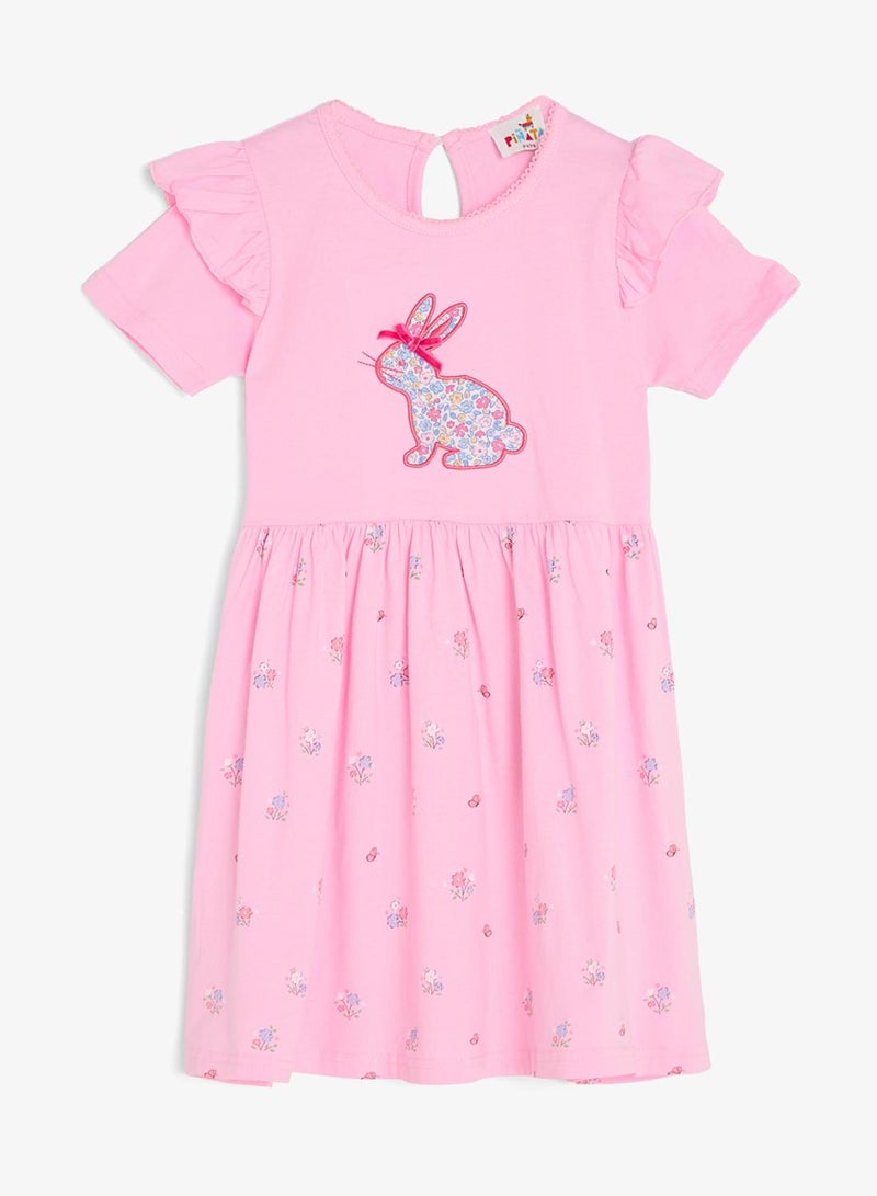 Pinata Cute Bunny Print Summer Dress - Image 2