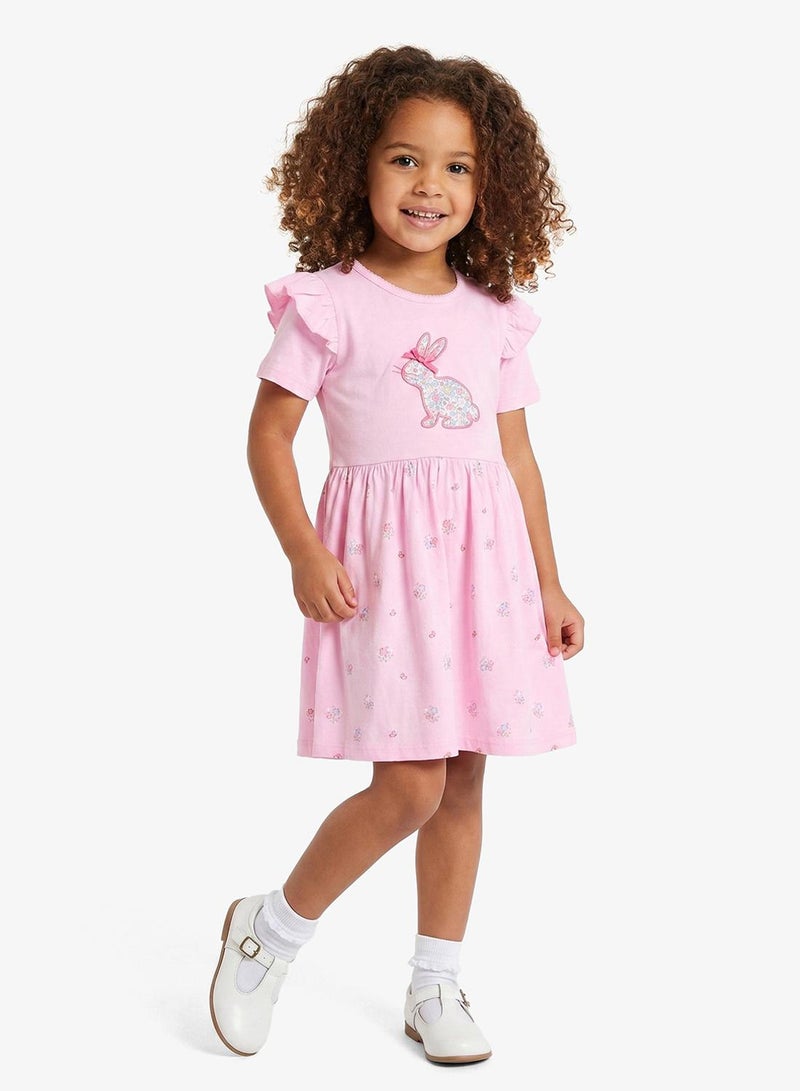 Pinata Cute Bunny Print Summer Dress - Image 1