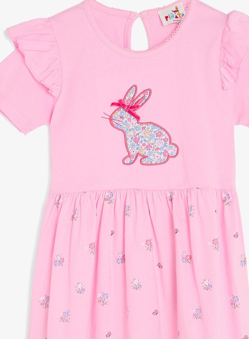Pinata Cute Bunny Print Summer Dress - Image 4