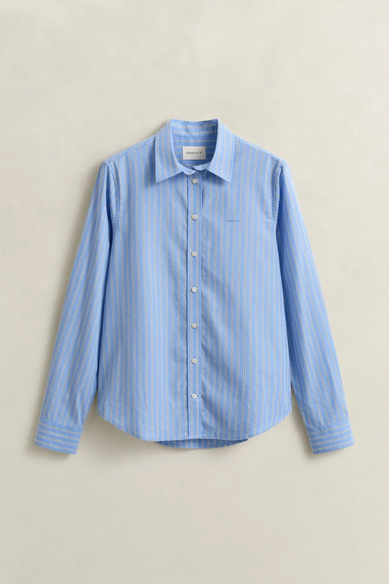 Gant  Regular Poplin Stripe Shirt for Women | Best Price UAE