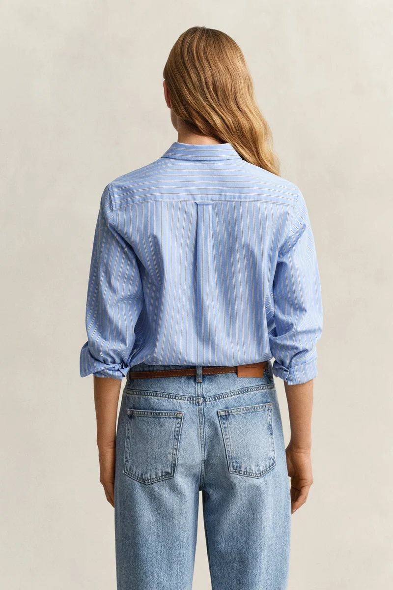 Gant  Regular Poplin Stripe Shirt for Women | Best Price UAE