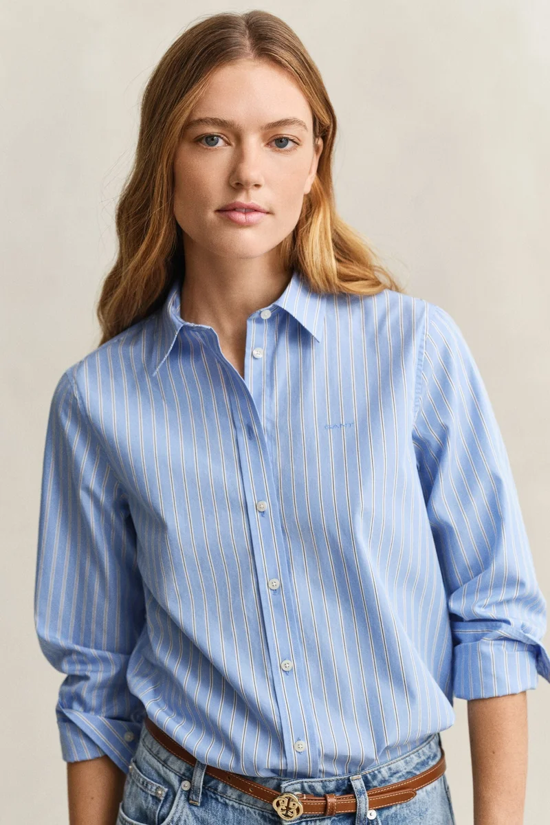 غانت Regular Poplin Stripe Shirt