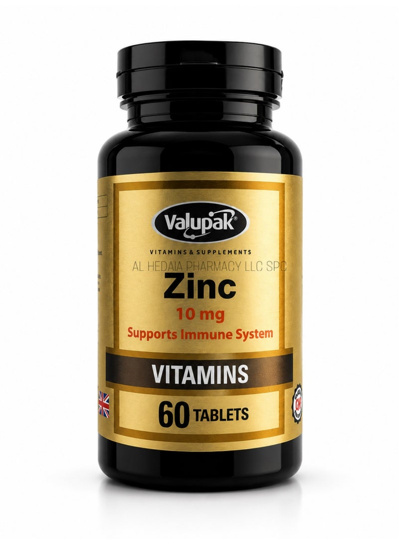 Valupak Zinc 10mg 60 Tablets - Image 2