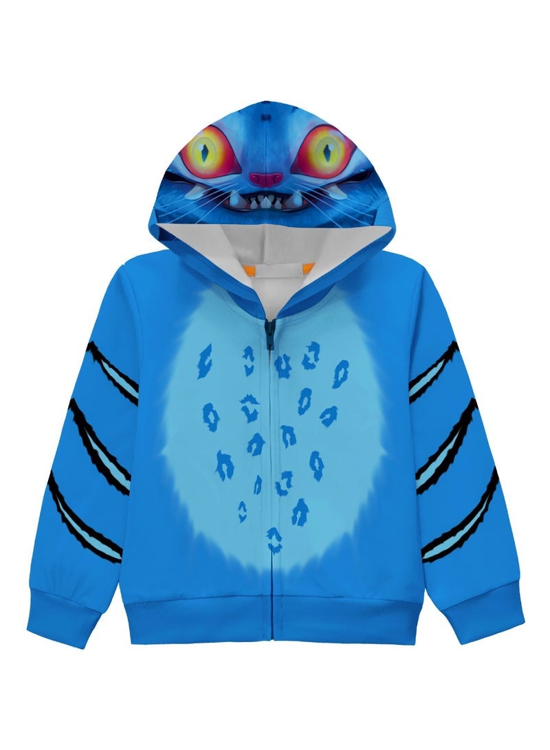 general Print Jacket Children’s Jacket Zipper Hoodie Cardigan Casual Wear Washes Without Easily Deforming - Image 1
