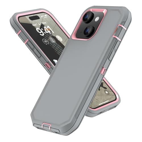 Sansunto for iPhone 13 Case, Phone Case for 15 & 14, Protective Heavy Duty Shockproof 3 in 1 Silicone Rubber Cover, Rugged Hybrid Durable Phone Case for iPhone 6e in 6.1 Inch - Image 1