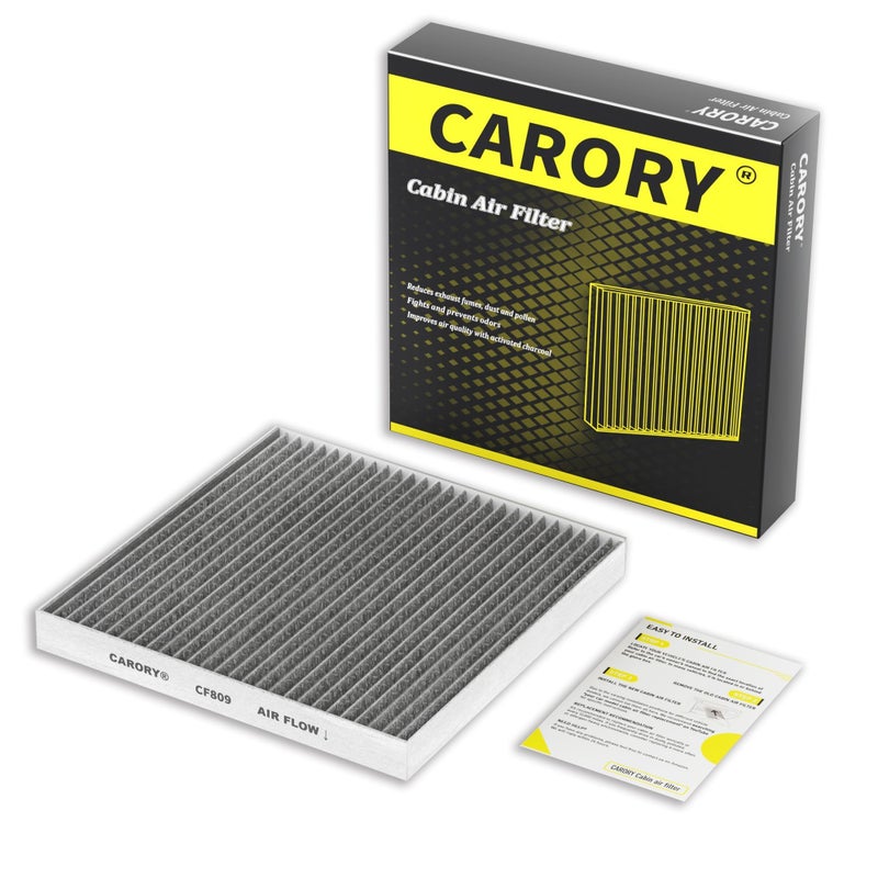 CARORY Cabin Air Filter w/Activated Carbon for Chevy Silverado 1500 2014-2018, Tahoe 2015-2020, Suburban 2015-2020, GMC Sierra 1500 2014-2018, Yukon 2014-2020, Yukon XL 2014-2020 - Image 1