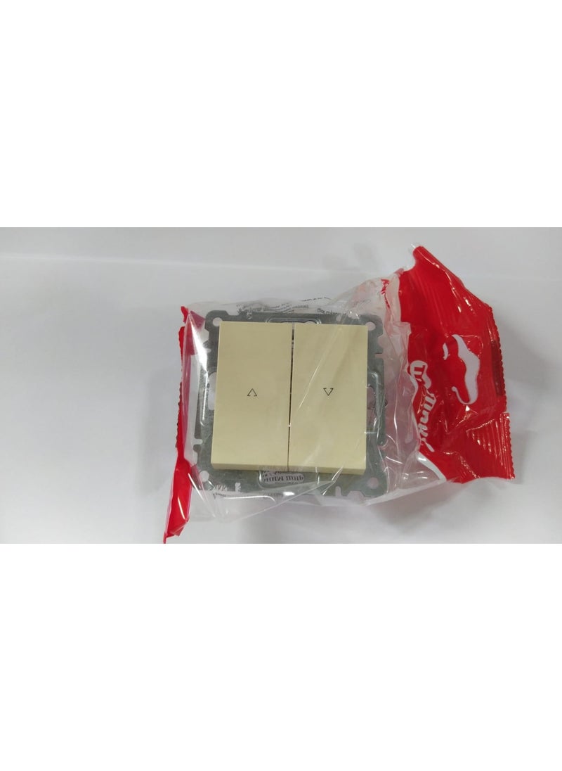 Makel Karea Cream Blinds 2-Key Switch 2-Key Module+Frame 