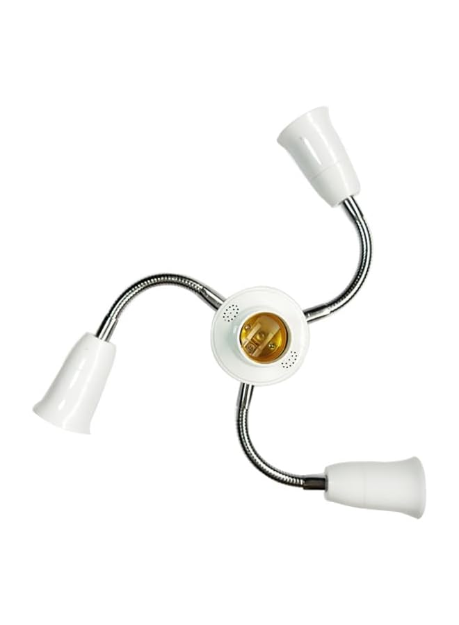 The Bros Light Socket Splitter 4 in 1 - Adapter Bulb Lamp Holder Converter - Lengthen Standard LED Bulbs Holder Base Adapter for E26/E27 Standard LED Bulbs, 360 Degrees Rotation Adjustable(1 Pack) - Image 2