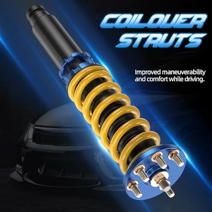 rayihni Height Adjustable Coilover Lowering Kit Compatible For 9802 Honda Accord 0103 Acura Cl 9903 Acura Tl Suspension Coil Spring Strut Shocks 4Pcs - Image 2