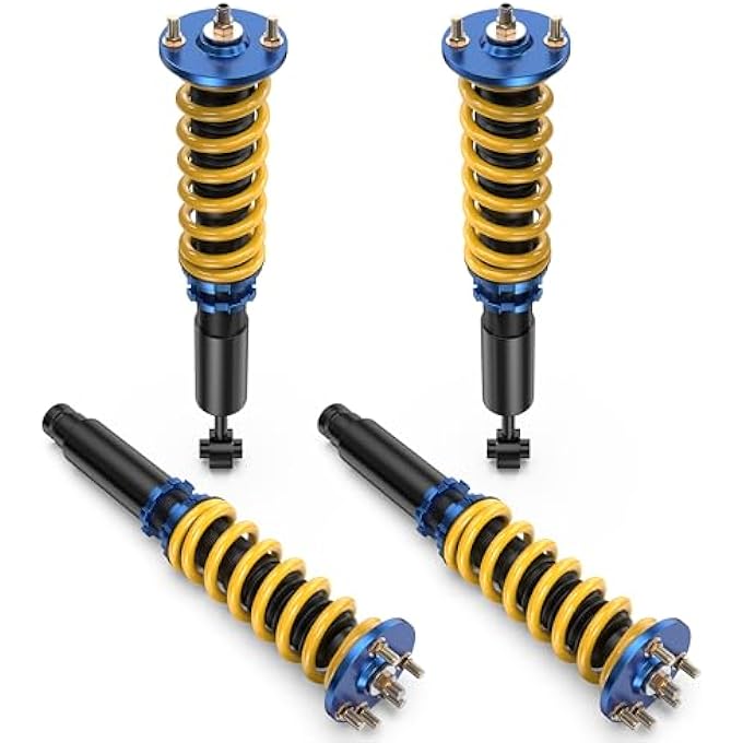 rayihni Height Adjustable Coilover Lowering Kit Compatible For 9802 Honda Accord 0103 Acura Cl 9903 Acura Tl Suspension Coil Spring Strut Shocks 4Pcs - Image 1