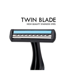 PEARLMAX PearlMax Twin Blade Razors Smooth Shave with Aloe Vera Disposable Razors for Comfort and Precision Shaving 16 Pieces  - Image 4