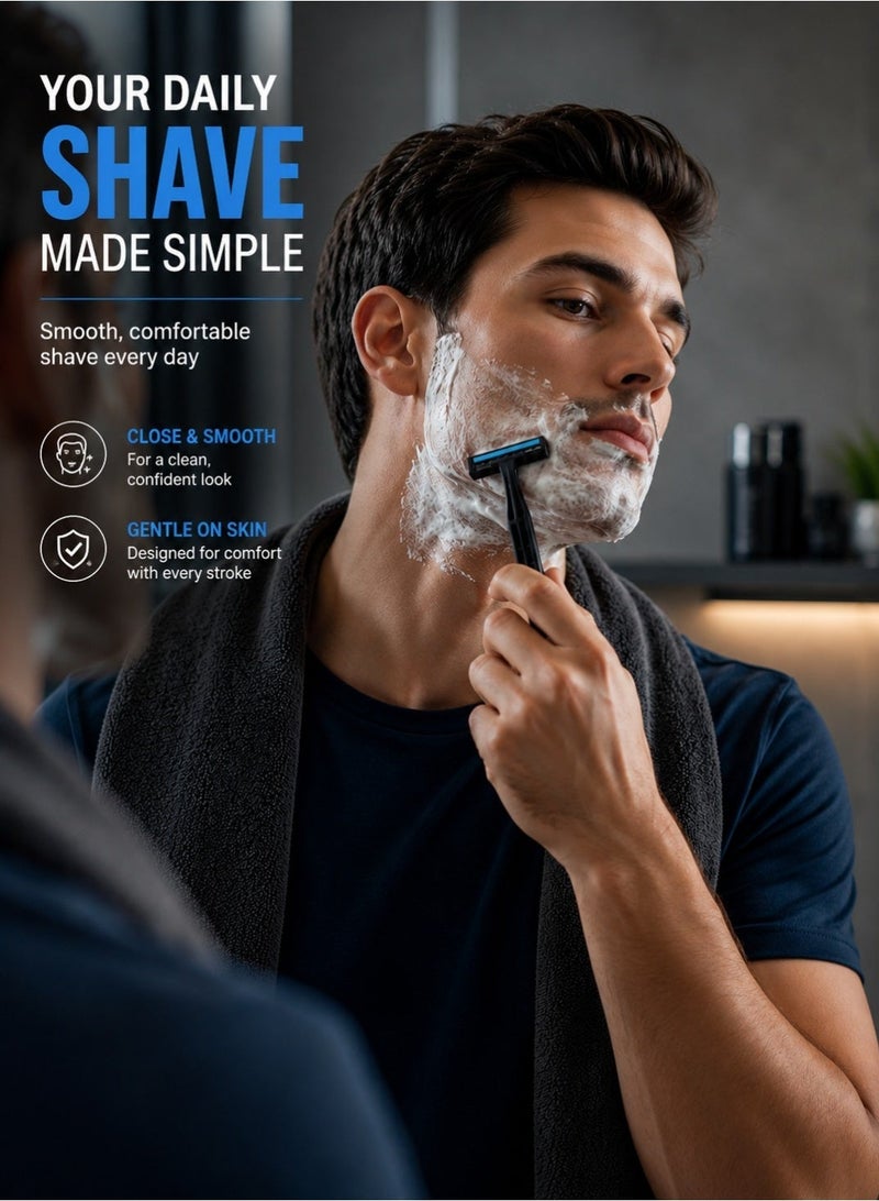 PearlMax Twin Blade Razors Smooth Shave with Aloe Vera Disposable Razors for Comfort and Precision Shaving 16 Pieces - Image 4