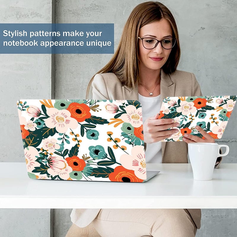 AORTDES 15 15.4 15.6 Inches Personalized Laptop Skin Sticker Reusable Netbook Skin Sticker Universal 12.1 13 13.3 14 InchesNotebook PC Art Protector Cover by (Flowers) - Image 3