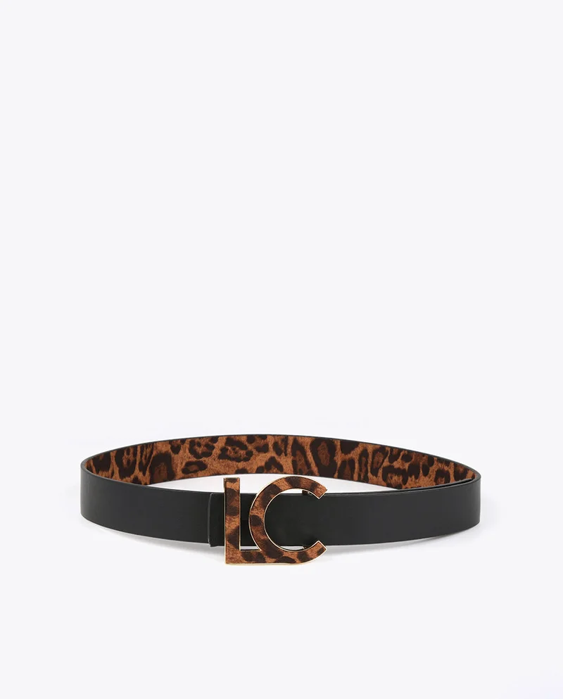 Lola Casademunt Reversible animal print belt