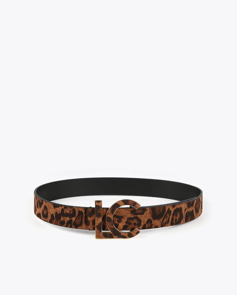 Lola Casademunt Reversible animal print belt