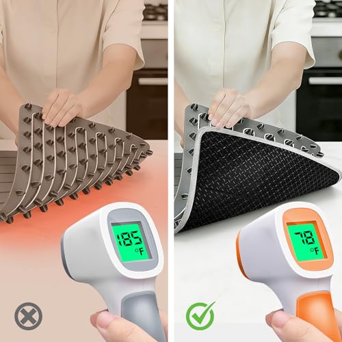 Amerbro 35.4×15.4 in Heat Resistant Mat for Food Warming Mats, Heat Resistant Mats for Countertop Reflects 95% of Heat, Waterproof and Oilproof Hot Pad With Non-slip Bottom for Air Fryer, Coffee Maker, Oven - Image 3