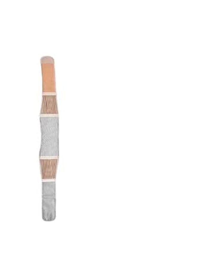 Self Heating Magnetic Lumbar Support Belt Posture Corrector Breathable Waist Brace For Men And Women Beige XL - Image 1
