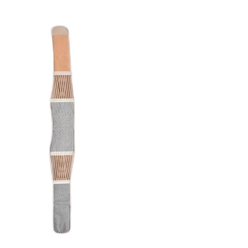 Self Heating Magnetic Lumbar Support Belt Posture Corrector Breathable Waist Brace For Men And Women Beige XL - Image 2