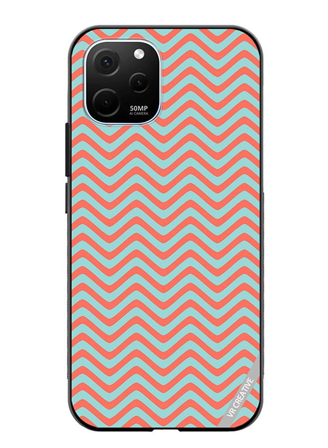 VR CREATIVE Protective Case Cover For Huawei Enjoy 50z Strips Design Multicolour - Image 1