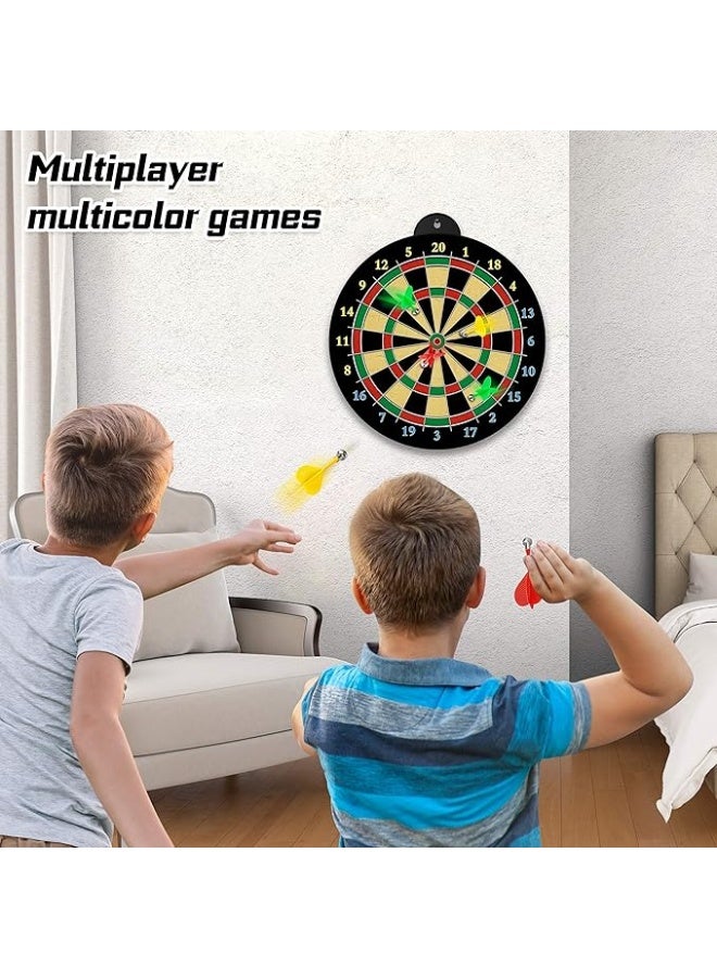 DEXO 17” Magnetic Dart Board Game Set – Double-Sided Indoor & Outdoor Dartboard with 6 Safe Magnetic Darts for Kids & Family Party Games - Image 4