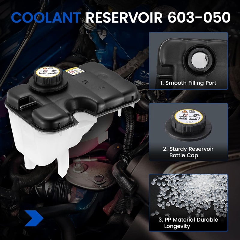 SYKRSS Engine Coolant Reservoir Tank 603-050 for Ford Lincoln Mercury Vehicles - Image 4