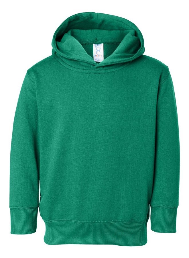 RABBIT SKINS Toddler Pockets Fleece Hooded Sweatshirt, Kelly, 4T - Image 1