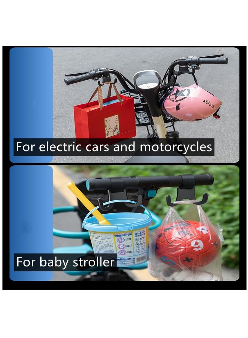 Excefore Car Seat Headrest Hook, Auto Seat Hooks for Bags and Daily Necessity, 4 Pack Headrest Hooks for Car, Black - Image 5