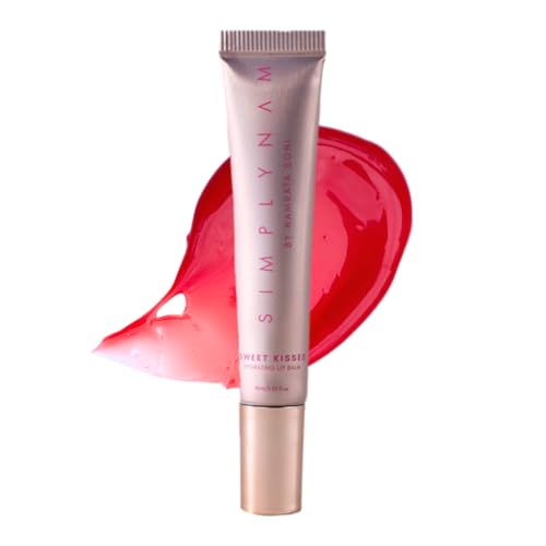 SIMPLYNAM Sweet Kisses Hydrating Lip Balm | Vegan Hydrating Lip Butter | With Jojoba Oil and peptides | 3-in-1 Formula for Long Lasting Hydration | Non-Sticky | High Gloss | Chilli Jam - Peach Pink - Image 1