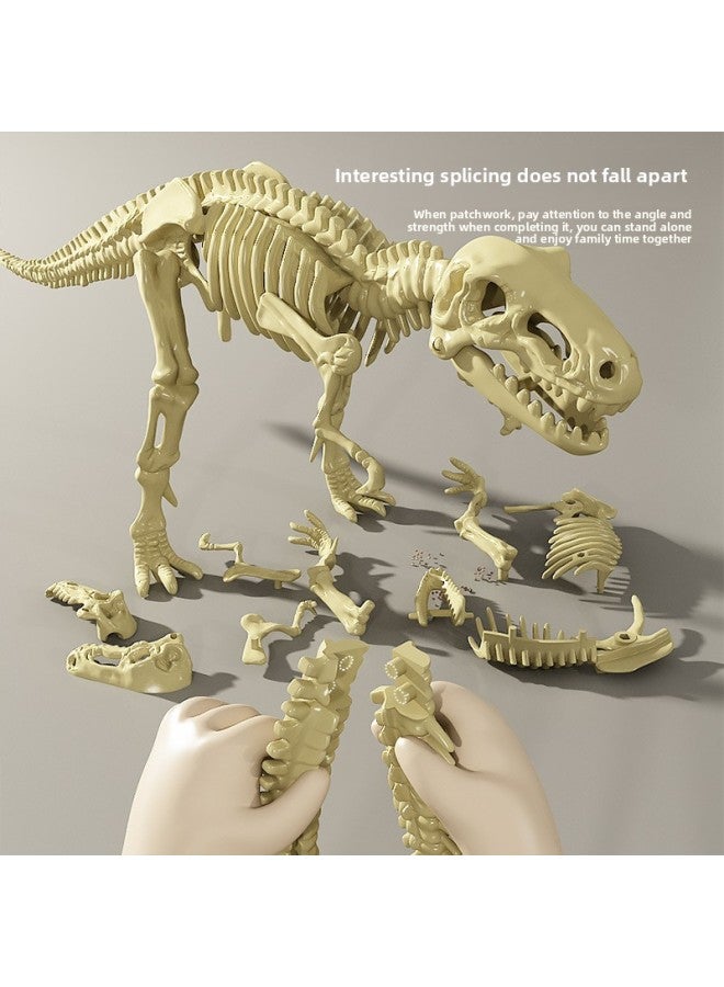 حفريات الديناصورات للأطفال، ألعاب حفر أثرية مصنوعة يدويًا للأولاد والبنات، حفر الأحجار الكريمة والبيض، صندوق البحث عن الكنز العمياء - اللون: إصدار مبسط من سبينوصور - Image 5